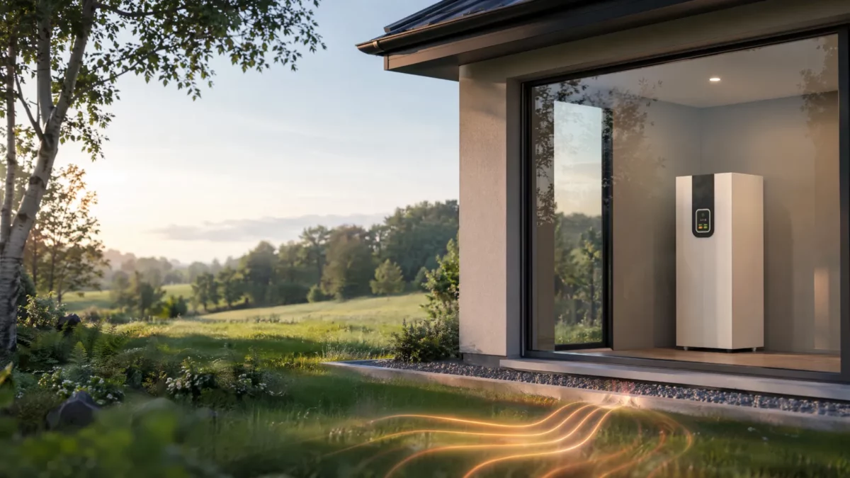 Gamme géothermique NEXTHERM 2026 au fluide frigorigène R454C, pompe à chaleur en local technique